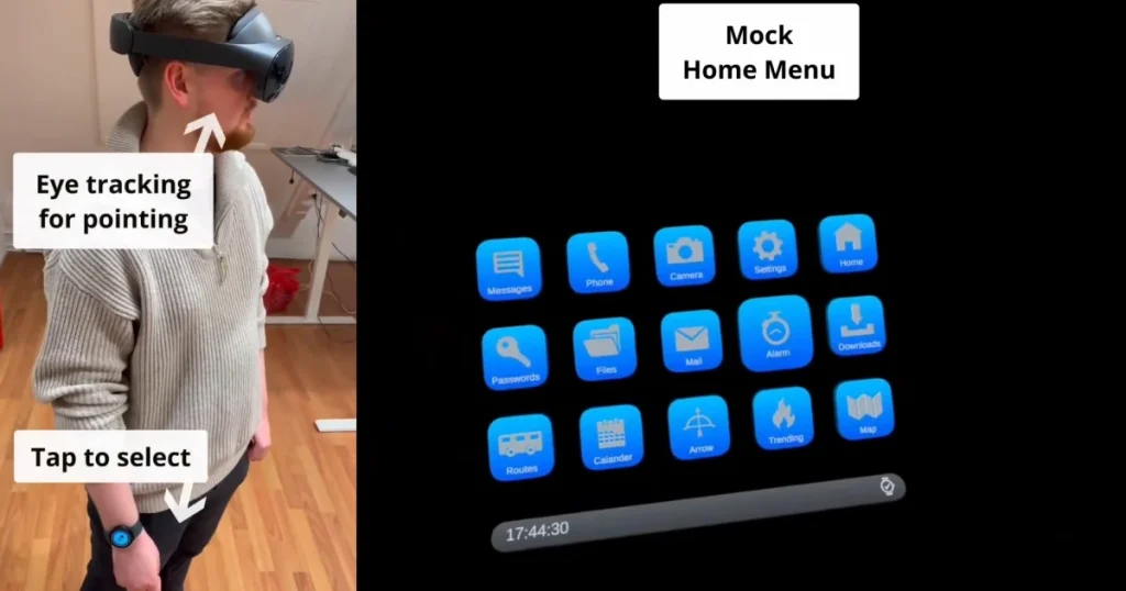 Quest Pro的眼动追踪功能与Touch SDK的智能手表结合创造出终极鼠标
